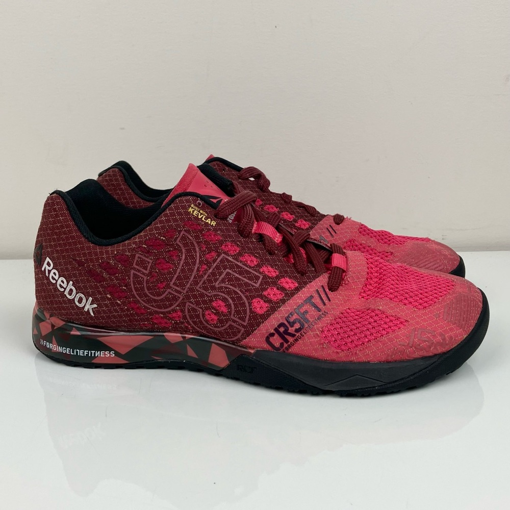 Reebok Women’s Size 8.0 CrossFit Nano 5.0 Burgundy Pink Athletic Training Shoes